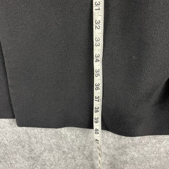 Jos A Bank Wool Pea Coat Overcoat Mens 44R Black Camel Hair Silk Classic - Picture 11 of 16